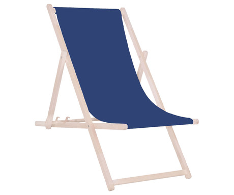 PLATINET PSW leseni ležalnik, MADE in EU, 3 stopnje nastavitve, zložljiva oblika, ultra lahka teža, zaščita pred nenamernim zlaganjem, bukov les, UV & vodoodporna tkanina, moder