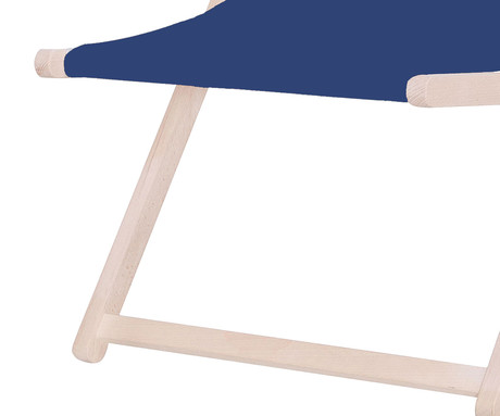 PLATINET PSW leseni ležalnik, MADE in EU, 3 stopnje nastavitve, zložljiva oblika, ultra lahka teža, zaščita pred nenamernim zlaganjem, bukov les, UV & vodoodporna tkanina, moder