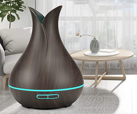 Platinet PADYM010DW vlažilec zraka in razpršilec eteričnih olj, LED osvetlitev v 7. barvah, timer, temna imitacija lesa