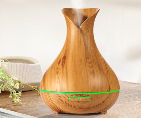 Platinet PADYM010LW vlažilec zraka in razpršilec eteričnih olj, LED osvetlitev v 7. barvah, timer, svetla imitacija lesa