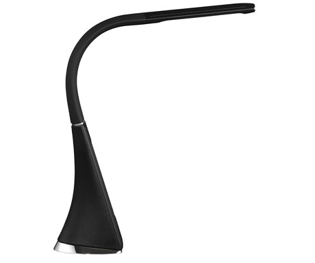 PLATINET PDLU3 namizna LED svetilka, do 480 lumnov, nastavljiva svetlost, nastavljiva barvna temperatura, upogljiv vrat, koledar, ura, termometer, IP20 odpornost, +adapter, 50x9x6cm, črna