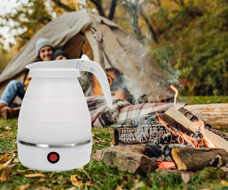 PLATINET PEK197R grelnik vode, zložljiv, 1.2L, 1200W, samodejni izklop, silikon, bel