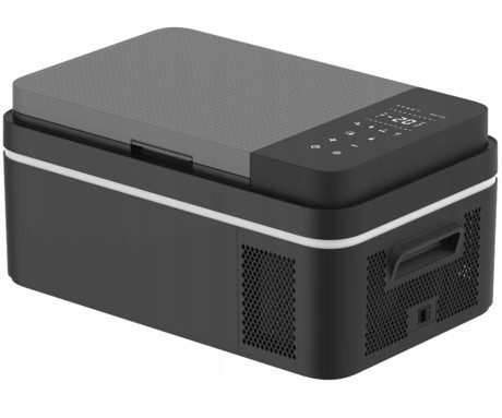 PLATINET PCCR20 prenosni kompresorski hladilnik, 20L, 12V/24V/230V napajanje, do -20°C, učinkovit hladilni sistem, nizka poraba energije, kompaktne dimenzije, tiho delovanje, 623x378x280mm, črno-siv
