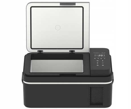 PLATINET PCCR20 prenosni kompresorski hladilnik, 20L, 12V/24V/230V napajanje, do -20°C, učinkovit hladilni sistem, nizka poraba energije, kompaktne dimenzije, tiho delovanje, 623x378x280mm, črno-siv