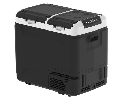 PLATINET PCCRD60 prenosni kompresorski hladilnik, 60L, 12V/24V/230V napajanje, do -20°C, učinkovit hladilni sistem, nizka poraba energije, kompaktne dimenzije, tiho delovanje, 674x409x583mm, črno-siv