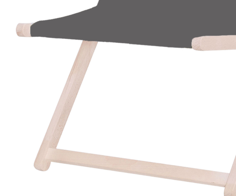 PLATINET PSW leseni ležalnik, MADE in EU, 3 stopnje nastavitve, zložljiva oblika, ultra lahka teža, zaščita pred nenamernim zlaganjem, bukov les, UV & vodoodporna tkanina, grafitno siv