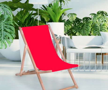 PLATINET PSW leseni ležalnik, MADE in EU, 3 stopnje nastavitve, zložljiva oblika, ultra lahka teža, zaščita pred nenamernim zlaganjem, bukov les, UV & vodoodporna tkanina, rdeč