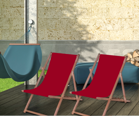 PLATINET PSW leseni ležalnik, MADE in EU, 3 stopnje nastavitve, zložljiva oblika, ultra lahka teža, zaščita pred nenamernim zlaganjem, bukov les, UV & vodoodporna tkanina, bordo rdeč