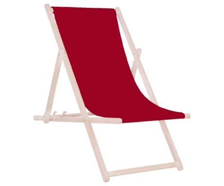 PLATINET PSW leseni ležalnik, MADE in EU, 3 stopnje nastavitve, zložljiva oblika, ultra lahka teža, zaščita pred nenamernim zlaganjem, bukov les, UV & vodoodporna tkanina, bordo rdeč