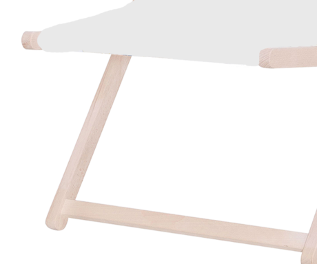 PLATINET PSW leseni ležalnik, MADE in EU, 3 stopnje nastavitve, zložljiva oblika, ultra lahka teža, zaščita pred nenamernim zlaganjem, bukov les, UV & vodoodporna tkanina, bel