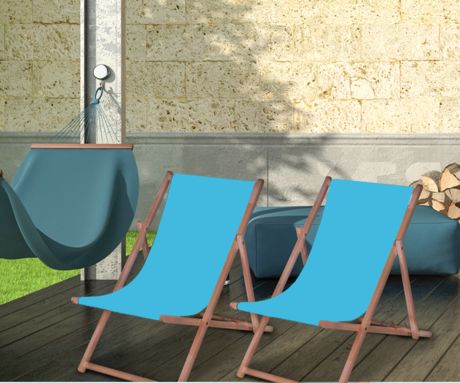 PLATINET PSW leseni ležalnik, MADE in EU, 3 stopnje nastavitve, zložljiva oblika, ultra lahka teža, zaščita pred nenamernim zlaganjem, bukov les, UV & vodoodporna tkanina, svetlo moder