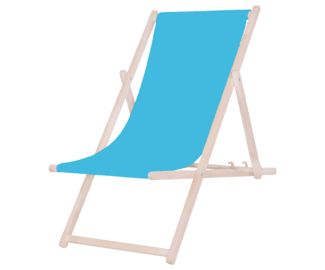 PLATINET PSW leseni ležalnik, MADE in EU, 3 stopnje nastavitve, zložljiva oblika, ultra lahka teža, zaščita pred nenamernim zlaganjem, bukov les, UV & vodoodporna tkanina, svetlo moder