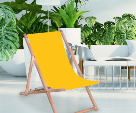 PLATINET PSW leseni ležalnik, MADE in EU, 3 stopnje nastavitve, zložljiva oblika, ultra lahka teža, zaščita pred nenamernim zlaganjem, bukov les, UV & vodoodporna tkanina, rumen