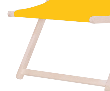 PLATINET PSW leseni ležalnik, MADE in EU, 3 stopnje nastavitve, zložljiva oblika, ultra lahka teža, zaščita pred nenamernim zlaganjem, bukov les, UV & vodoodporna tkanina, rumen