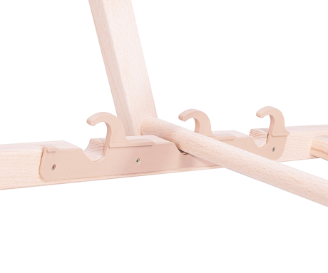 PLATINET PSW leseni ležalnik, MADE in EU, 3 stopnje nastavitve, zložljiva oblika, ultra lahka teža, zaščita pred nenamernim zlaganjem, bukov les, UV & vodoodporna tkanina, rumen