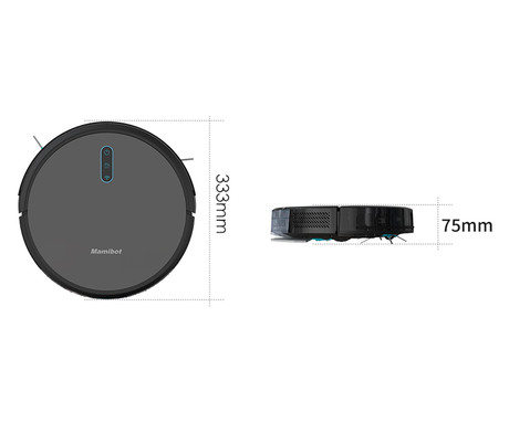 MAMIBOT EXVAC730 MARVLO robotski sesalnik, 3v1 hibrid (sesanje, pometanje, pomivanje), 3000Pa moč, GYRO 6.0 navigacija, WIFI, 2600mAh baterija, 2v1 rezervoar, aplikacija, bel (Cloud White)