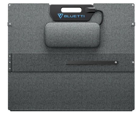 BLUETTI PV350 prenosni solarni panel, 350W moč, polnjenje polnilnih postaj, zložljiva oblika, stojalo, ročaj, UV odpornost, IP67 vodoodpornost, ETFE prevleka, MC4 konektor, črn