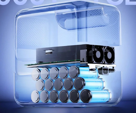 BLUETTI PREMIUM 100 V2 prenosna polnilna postaja, 1800W moč, 1024Wh baterija, polnjenje / napajanje naprav, BMS sistem, aplikacija, 2x AC, 1x DC 12V, 2x USB-A, 2x USB-C, zaslon, ročaj, črna