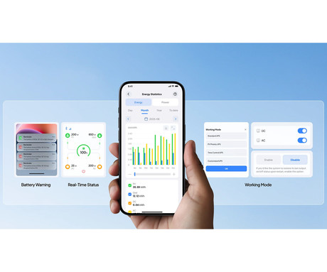 BLUETTI PREMIUM 30 V2 prenosna polnilna postaja, 600W moč, 288Wh baterija, polnjenje / napajanje naprav, BMS sistem, aplikacija, 1x AC, 1x DC 12V, 2x USB-A, 1x USB-C, zaslon, ročaj, črna