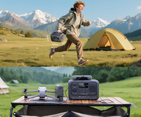BLUETTI PREMIUM 30 V2 prenosna polnilna postaja, 600W moč, 288Wh baterija, polnjenje / napajanje naprav, BMS sistem, aplikacija, 1x AC, 1x DC 12V, 2x USB-A, 1x USB-C, zaslon, ročaj, črna