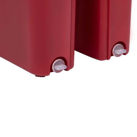 DIRT DEVIL komplet za čiščenje tal / površin, 4 kos, 360° vrtljiva krpa, 6L vedro, 2x krpa, ultra lahka teža, za suho / mokro čiščenje, siva, rdeča