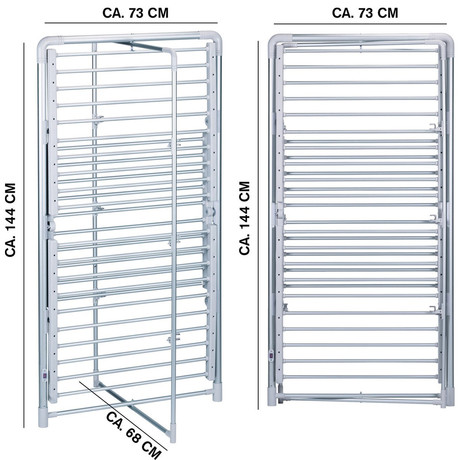 DIRT DEVIL DD6004 električno stojalo za sušenje perila, 2V1, pokončno / samostoječe / zložljivo, 300W, 21m prostora, 30 palic, nastavljiva temperatura, IP22 vodoodpornost, aluminij, srebrno