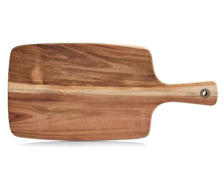 ALPINA servirna / rezalna deska, XXL velikost, elegantna oblika, vzdržljiv les, enostavno čiščenje, 57x30x2cm, rjava