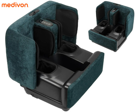 MEDIVON ELYSIUM 2V1 masažna naprava za noge, profesionalna, SHIATSU ELITE 360 masaža, sproščanje / raztezanje / regeneracija, 18 načinov, SmartPressure, SafeGuard, funkcija gretja, časovnik, daljinec