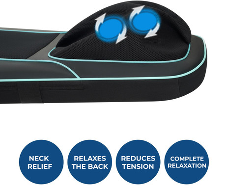 MEDIVON COSY THERM masažna blazina, profesionalna, 3D SHIATSU / VIBRACIJSKA masaža, sproščanje / raztezanje / regeneracija, večconska globoka masaža, funkcija gretja, daljinski upravljalnik