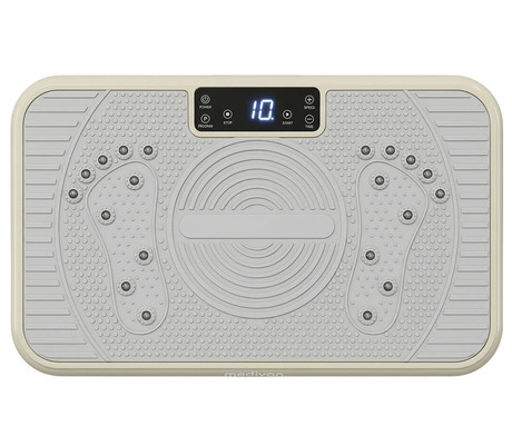 MEDIVON OXYA FIT fitnes vibracijska plošča / naprava, profesionalna, 150W, 5 načinov, 99 stopenj intenzivnosti, vadbene vrvi, nezdrsna površina, LED zaslon, vadba / masaža / raztezanje, daljinec,timer