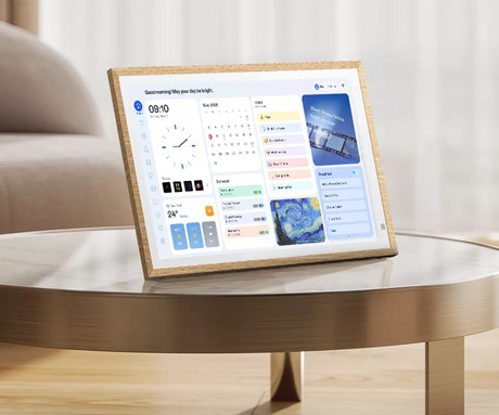BLACKVIEW NEST 15 pametni foto okvir / koledar / HUB, 39.6cm (15.6"), FHD+ IPS zaslon na dotik, Android OS, WIFI 6, BT 5.4, 3GB RAM, 32GB ROM, do 512GB spomina, zvočnik, stojalo, rjav (Natural Wood)