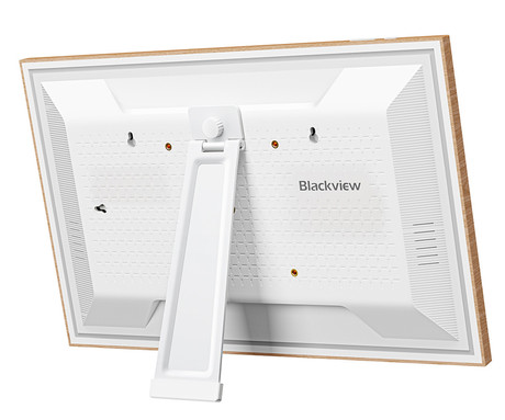 BLACKVIEW NEST 15 pametni foto okvir / koledar / HUB, 39.6cm (15.6"), FHD+ IPS zaslon na dotik, Android OS, WIFI 6, BT 5.4, 3GB RAM, 32GB ROM, do 512GB spomina, zvočnik, stojalo, rjav (Natural Wood)