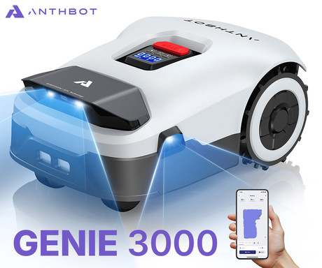Pametna robotska kosilnica ANTHBOT Genie 3000, AI, 4x kamera, 4G, do 3600m2