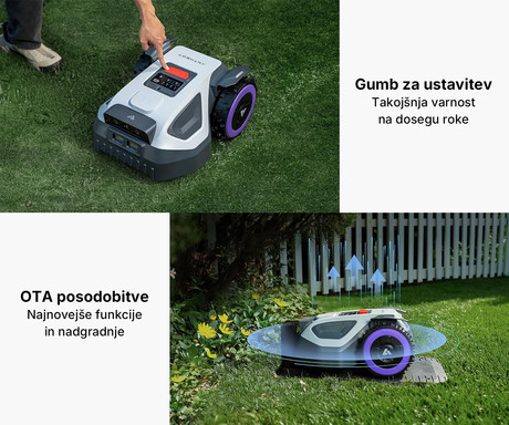 ANTHBOT M5 RTK pametna robotska kosilnica, brez žice, do 500m2, RTK GPS + Dual Vision kamera, aplikacija, AUTO mapiranje / načrtovanje poti, naklon do 45%, IPX6 vodoodpornost, WIFI, 4G, BT