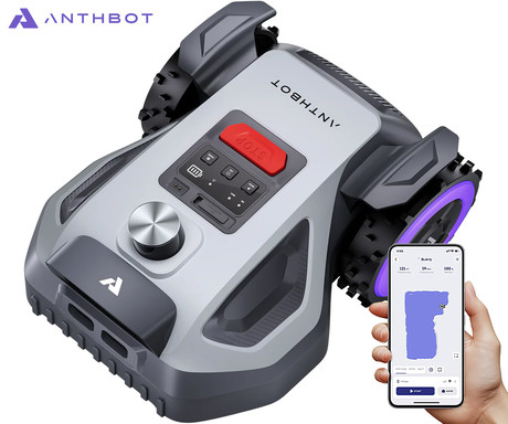 ANTHBOT M5 LiDAR pametna robotska kosilnica, brez žice, do 500m2, 360° LiDAR + Dual Vision kamera, aplikacija, AUTO mapiranje / načrtovanje poti, naklon do 45%, IPX6 vodoodpornost, WIFI, 4G, BT