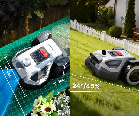 ANTHBOT M5 LiDAR pametna robotska kosilnica, brez žice, do 500m2, 360° LiDAR + Dual Vision kamera, aplikacija, AUTO mapiranje / načrtovanje poti, naklon do 45%, IPX6 vodoodpornost, WIFI, 4G, BT