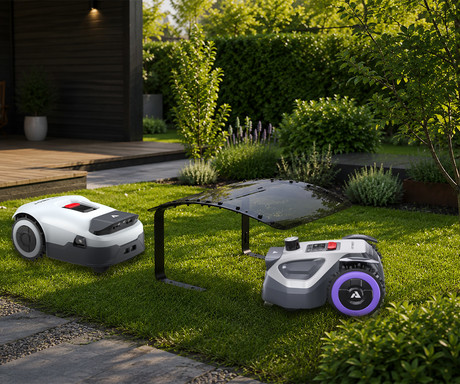 ANTHBOT GARAGE MGA03 garaža / zaščita za robotsko kosilnico, za GENIE 600 / 600E / 1000 / 3000, za M5 LiDAR / RTK / PRO, za M9 REG / PRO, zaščita pred vremenskimi vplivi, vodoodpornost, kovina, črna