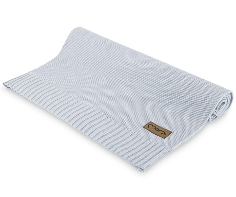 MoMi HUG otroška odeja, kakovostna tkanina, varna za kožo, 50% bombaž, 50% bambus, 110x80cm, siva