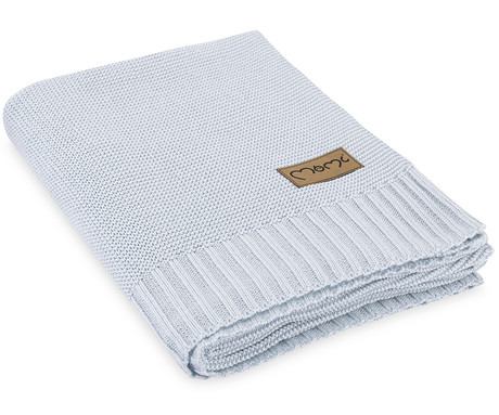 MoMi HUG otroška odeja, kakovostna tkanina, varna za kožo, 50% bombaž, 50% bambus, 110x80cm, siva