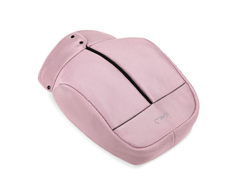 MoMi MIYA otroški voziček, zložljiv, nastavljiv, streha, 5-točkovni varnostni pas, košara, prevleka za noge, trpežna EVA kolesa, nožna zavora, +dodatki, 110x97x59cm, roza-črn