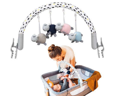 MoMi JOY otroška palica z igračami, univerzalna, 4 igrače