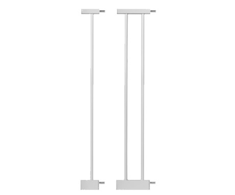 MoMi PAXI otroška ograja / pregrada, varnostna, 2x podaljšek, prilagodljiva velikost, dvojna ključavnica, samodejno zapiranje, odpiranje v obe smeri,  od 75 cm do 103 cm, siva