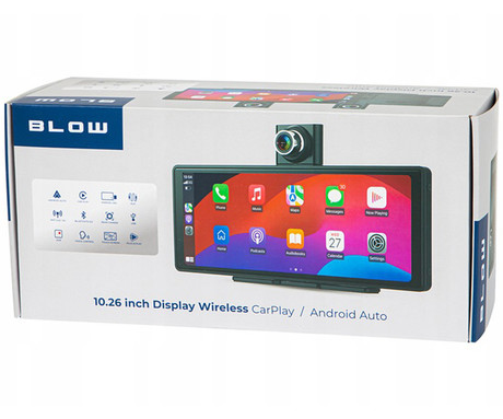 BLOW 78-430 univerzalni zaslon Android Auto / Apple CarPlay, brezžični, črn