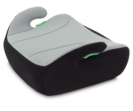 MoMi LIKO otroški avtosedež / booster, i-SIZE, univerzalni, EPA penasto mehko oblazinjenje, HDPE trpežna plastika, ergonomski ročaji, pralna tkanina, za otroke 125-150cm, 39x43x20cm, črno-siv